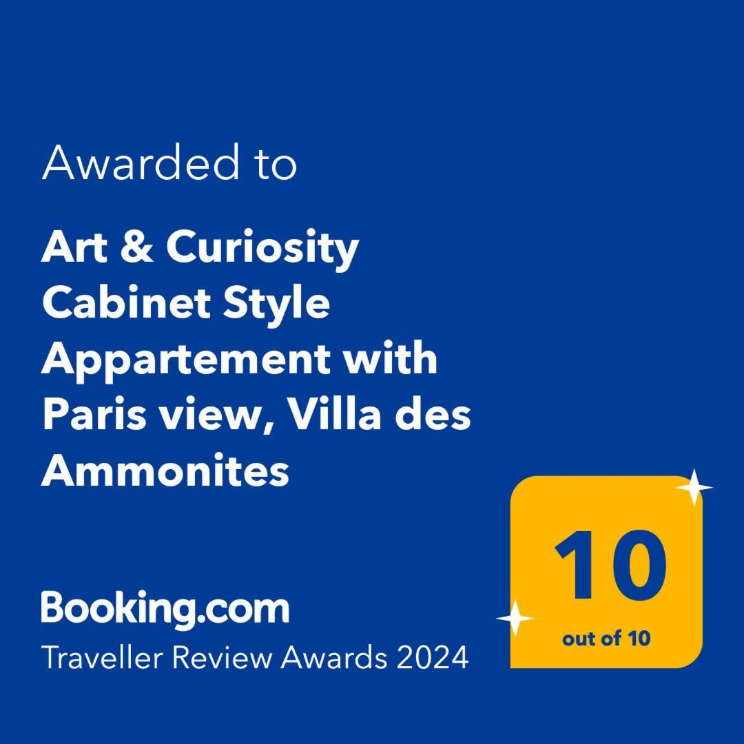 Art & Curiosity Cabinet Style Appartement With Paris View, Villa Des Ammonites Meudon Extérieur photo
